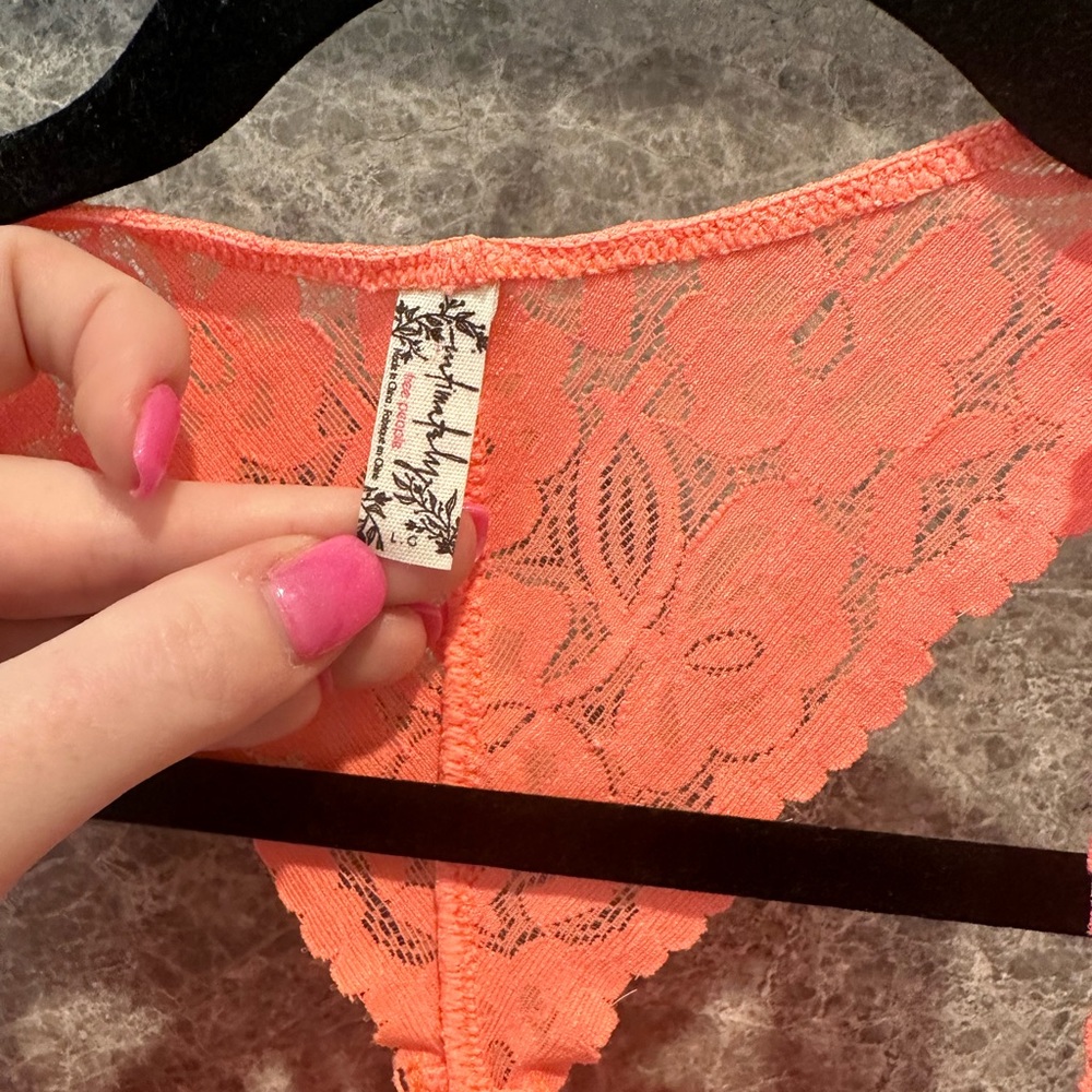 Free People Intimates Lace VNeck Floral Bralette - Picture 4 of 5